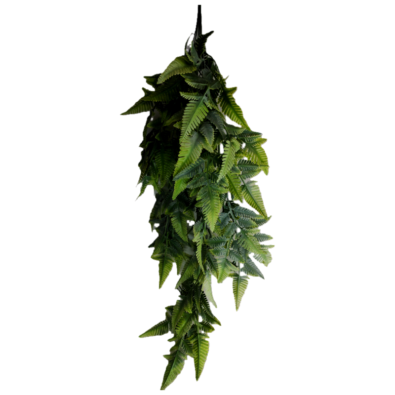 Planta colgante helecho artificial